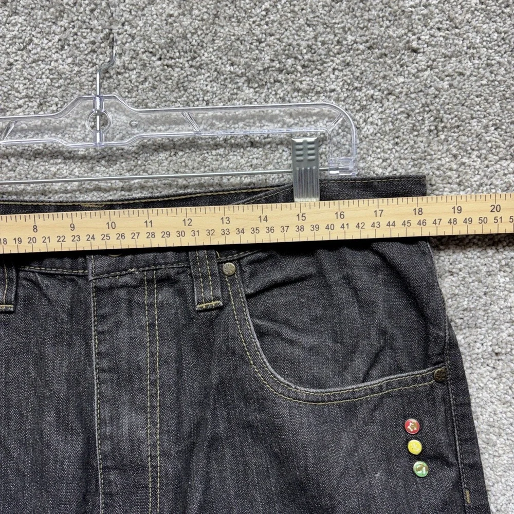 Vintage Y2K Akcess‎ Apparel Brown Bag relaxed straight denim Jeans 36x32 Skater